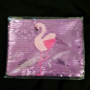 NIP Tarte Sequined Flamingo Cosmetic Bag